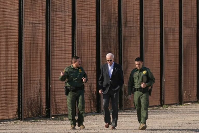 How many miles of wall is Biden building